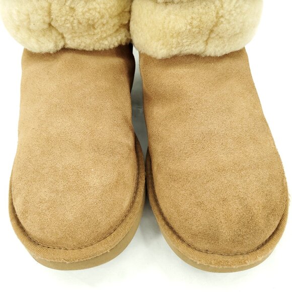 UGG Tania Genuine Shearling Pull On Winter Boots 9/40/Tan - Picture 7 of 12